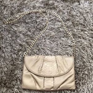 Talbots gold chain cross key bag